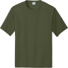 Custom Port & Co Performance Tee. Olive Drab Green