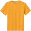 Custom Port & Co Youth Performance Tee. Gold