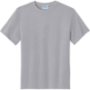Custom Port & Co Youth Performance Tee. Silver