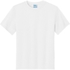 Custom Port & Co Youth Performance Tee. White