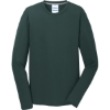 Custom Port & Co Long Sleeve Performance Blend Tee. Dark Green