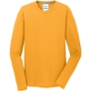Custom Port & Co Long Sleeve Performance Blend Tee. Gold