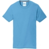 Custom Port & Co Youth Performance Blend Tee. Aquatic Blue