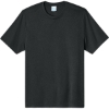 Custom Port & Co Heather Performance Tee Black Heather