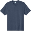 Custom Port & Co Heather Performance Tee True Navy Blue Heather