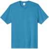 Custom Port & Co Heather Performance Tee Turquoise Blue Heather