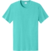 Custom Port & Co Easy Cotton Tee Aquatic Blue