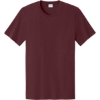 Custom Port & Co Easy Cotton Tee Athletic Maroon Red