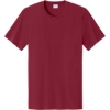 Custom Port & Co Easy Cotton Tee Cardinal Red