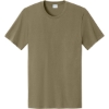 Custom Port & Co Easy Cotton Tee Coyote Brown