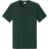 Custom Port & Co Easy Cotton Tee Dark Green Front