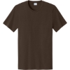 Custom Port & Co Easy Cotton Tee Dark Chocolate Brown