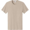 Custom Port & Co Easy Cotton Tee Light Sand Beige