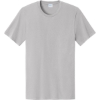 Custom Port & Co Easy Cotton Tee Silver Front