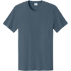 Custom Port & Co Easy Cotton Tee Steel Blue