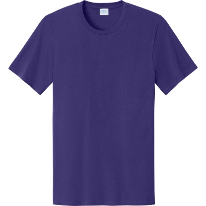 Custom Port & Co Easy Cotton Tee Team Purple