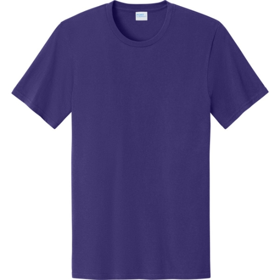 Custom Port & Co Easy Cotton Tee Team Purple