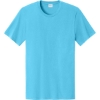 Custom Port & Co Easy Cotton Tee Tidal Wave Blue