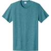 Custom Port & Co Easy Cotton Tee Vivid Teal Heather Green