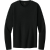 Custom Port & Co Easy Cotton Long Sleeve Tee Jet Black