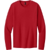 Custom Port & Co Easy Cotton Long Sleeve Tee Red