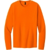 Custom Port & Co Easy Cotton Long Sleeve Tee S. Orange