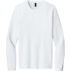 Custom Port & Co Easy Cotton Long Sleeve Tee White