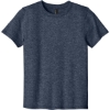 Custom Port & Co Youth Easy Cotton Tee Heather Navy Blue