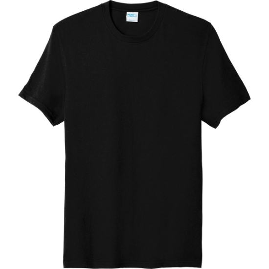 Custom Port & Co Fan Favorite Blend Tee. Jet Black