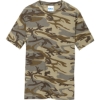 Custom Port & Co Core Cotton Camo Tee. Desert Camo Brown/Tan