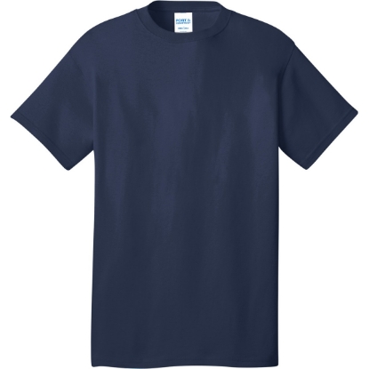 Custom Port & Co Core Cotton DTG Tee Navy Blue