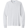 Custom Port & Co Long Sleeve Core Cotton Tee. Ash