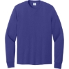 Custom Port & Co Long Sleeve Core Cotton Tee. Purple