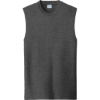 Custom Port & Co Core Cotton Sleeveless Tee. Dark Hthr Grey