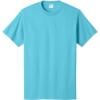 Custom Port & Co Tall Core Cotton Tee Aquatic Blue