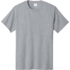 Custom Port & Co Tall Core Cotton Tee Athletic Heather Gray