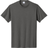 Custom Port & Co Tall Core Cotton Tee Charcoal Gray