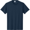Custom Port & Co Tall Core Cotton Tee Navy Blue