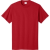 Custom Port & Co Tall Core Cotton Tee Red