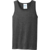 Custom Port & Co Core Cotton Tank Top. Dark Hthr Grey