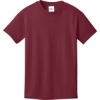 Custom Port & Co Youth Core Cotton Tee. Cardinal Red