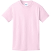 Custom Port & Co Youth Core Cotton Tee. Cherry Blossom Pink