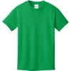 Custom Port & Co Youth Core Cotton Tee. Clover Green