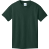 Custom Port & Co Youth Core Cotton Tee. Dark Green