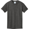 Custom Port & Co Youth Core Cotton Tee. Dark Hthr Grey