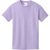 Custom Port & Co Youth Core Cotton Tee. Lavender Purple