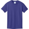 Custom Port & Co Youth Core Cotton Tee. Purple