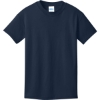 Custom Port & Co Youth Core Cotton Tee. True Navy Blue