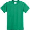 Custom Port & Co Youth Core Blend Tee. Kelly Green