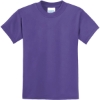 Custom Port & Co Youth Core Blend Tee. Purple